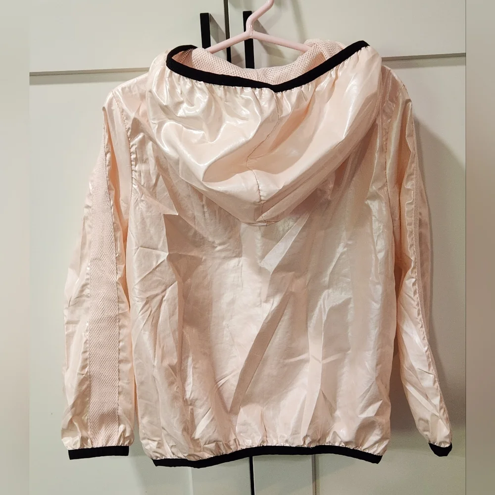 Ideology Kids Jacket in Light Pink and Black